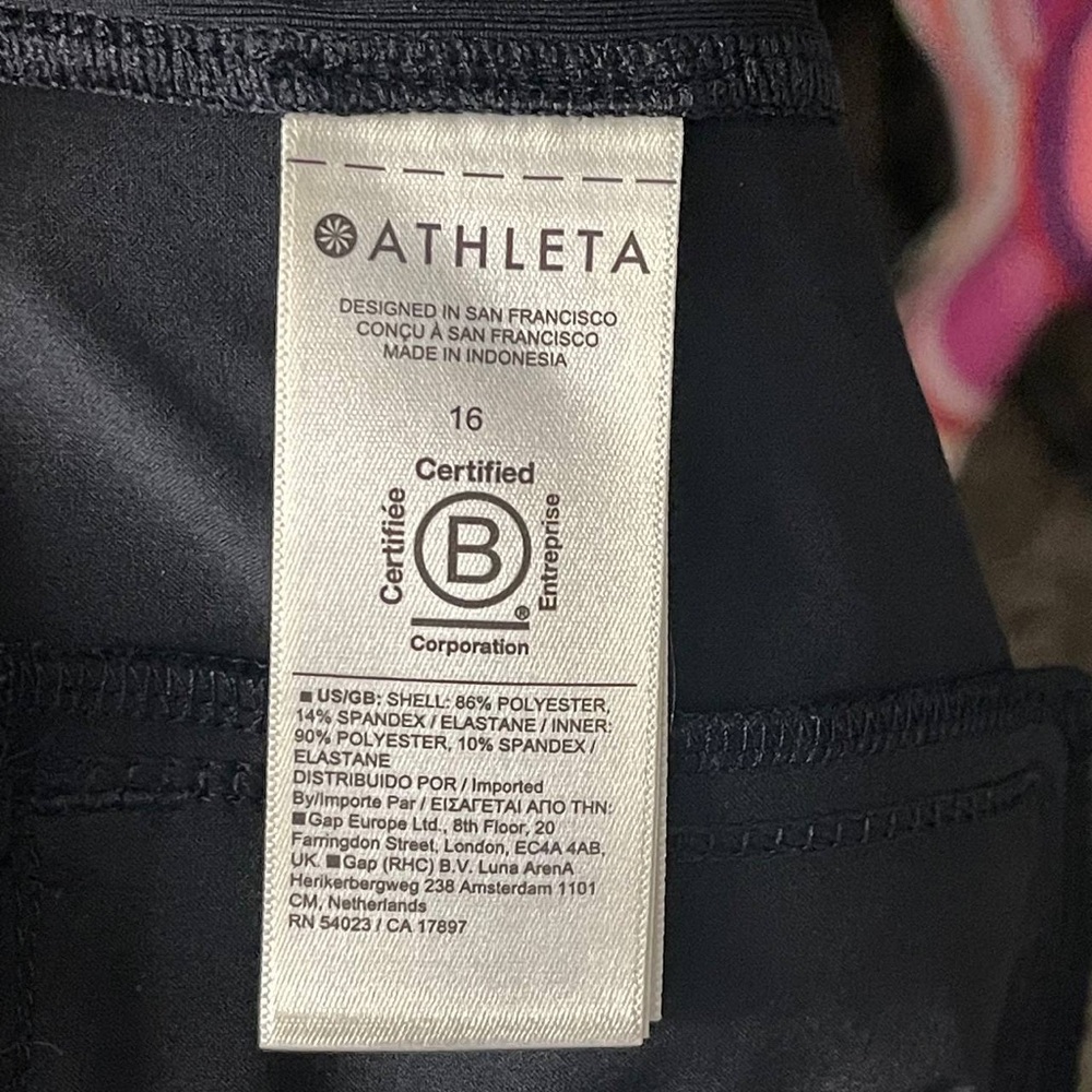 Athleta Soho Skort Womens 16 Black Stretch Athletic Skirt Tennis Golf Pickleball - Picture 5 of 9